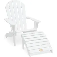 Hillerstorp Tennessee Ligstoel Met Voetenbank Wit - Ligstoelen en ligbedden Teak White - 1100021831