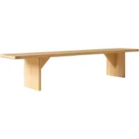 Vaarnii 012 Kolmio Bench bank Mat geolied en gewaxt grenen, 227x42x45 cm