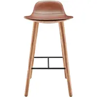 Please wait to be seated Yuuga Barkruk H75 Cm Eikkleurig/ - Barkrukken Eiken Cognac - 702013002