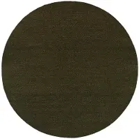 Louise Roe Found 05 Vloerkleed Ø220 Cm Mosgroen - Wollen vloerkleden Wol Moss green - 10210-8-13