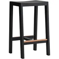 Vaarnii 016 Maasto Bar Stool barkruk Zwart gebeitst grenen, 65 cm
