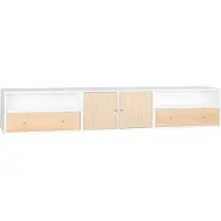 Haslev 3003 Mediakast Wit - TV-meubels en mediabanken Beuken White - RL-3003-BØ-HM33