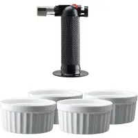 Dorre Fire Brulée Burner Set Vit/svart - Bakvormen Mix - 3-7160