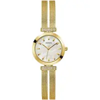 GUESS Analoog horloge 'Array' goud