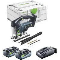 Festool CARVEX PSBC 420 Basic accu-pendeldecoupeerzaag 18 V 120 mm borstelloos + 2x accu 8.0 Ah + snellader + Systainer