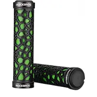RockBros Fietshandvatten 130mm Zwart/Groen - Comfortabele grip 22mm