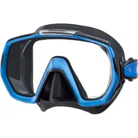 Tusa Freedom Elite – Premium snorkelmasker & duikbril met single lens, breed gezichtsveld en Freedom Technology – Zwart/Blue – M1003QB FB