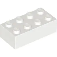 LEGO 50 stuks steentjes, 2x4, wit