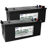 Sonnenschein 2 stuks: GF 12 110 V / GF12110V Deep Cycle Gel accu's (12V, 116Ah)