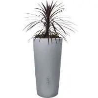 Graf GARANTIA STONE 2in1 beplantbare regenton 210 Liter silver incl. plantenschaal