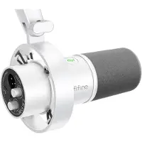 Fifine - K688W - USB / XLR - Dynamische Microfoon - Streaming - Podcasting - Gaming - Geschikt voor PS4 / PS5 / PC - Wit