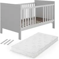 VitaliSpa Ajaton Babybed – 144.4 x 83 cm met matras Wit