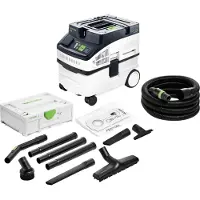 Festool CT 15 CLEANTEC mobiele afzuigkap 1200 watt 15 L ( 578327 ) + 7-delige standaard reinigingsset ( 577257 )