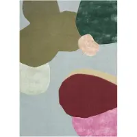 Layered Sleeping Flower wollen vloerkleed 140x200 cm