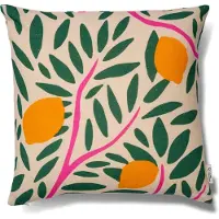 Classic collection Sunny citrus kussensloop 50x50 cm Groen
