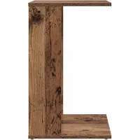 vidaXL Bijzettafel Oudhout 40 x 38 x 62,5 cm Bewerkt hout