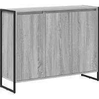 vidaXL Bijzetkast Grijs Sonoma 96,5 x 30 x 75 cm Bewerkt hout