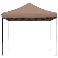 vidaXL Partytent 292 x 292 x 315 cm Bruin Oxford Stof