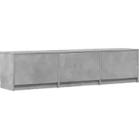 vidaXL TV Kast Betonkleurig Bewerkt hout