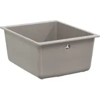 vidaXL Wasbak 80% Kwarts en 20% Hars 370 x 460 mm Grijs