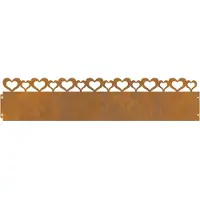 vidaXL Gazonranden 20 st 103 x 0,05 x 22 cm weervast staal