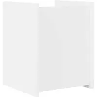 vidaXL Tijdschriftenrek met plank Wit 35 x 35 x 45 cm Bewerkt hout