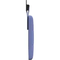 vidaXL Hangend hoofdbord Jeans Blauw Stof