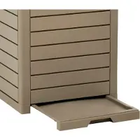 vidaXL Vuilnisbak voor buiten 41x41x86 cm polypropeen lichtbruin
