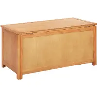 vidaXL Opbergbox 90 x 45 x 45 cm Massief Eikenhout