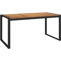 vidaXL Tuintafel met U-vormige poten 160x80x75 cm massief acaciahout