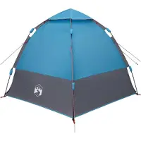 vidaXL 4-persoons Blauw 185T Polyester