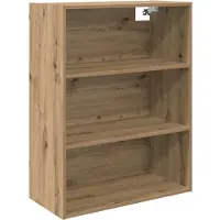 vidaXL Highboard Artisan Eiken 69,5 x 32,5 x 180 cm Bewerkt hout