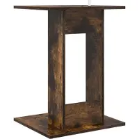 vidaXL Bijzettafel Rook Eiken 45 x 40 x 62,5 cm Bewerkt hout