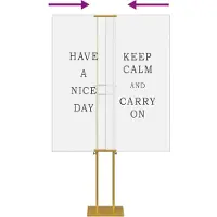vidaXL Beursdisplays 2 st Goud 30 x 23,5 x 210 cm Staal