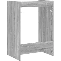 vidaXL Wasmachinekast Sonoma-grijs, 67,5 x 48 x 97 cm