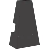 vidaXL Vuurkom Zwart 60 x 35 x 100 cm weervast staal