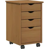 vidaXL Rollende kast MOSS HoningBruin 34 x 39 x 56 cm