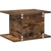 vidaXL Nachtkastje Rook Eiken 40 x 30 x 25 cm Bewerkt hout