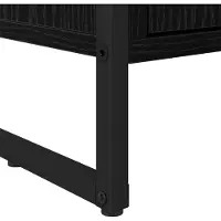 vidaXL Hoge Kasten Zwart Eiken 60 x 36 x 200 cm Bewerkt hout