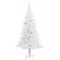 vidaXL Kunstkerstboom met 150 LED Wit 150 cm PVC en Staal