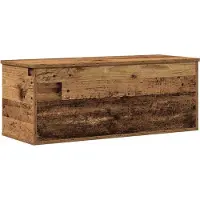 vidaXL Opslagdoos Oud Hout 90 x 35 x 35 cm Bewerkt hout