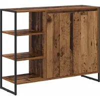 vidaXL Bijzetkast Oud Hout 96,5 x 30 x 75 cm Bewerkt hout