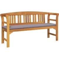 vidaXL Rozenbank Natuurlijk 157 x 46 x 82,5 cm Massief Acacia Hout