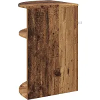 vidaXL Bijzettafel Oudhout 39,7 x 39,7 x 60 cm Bewerkt hout