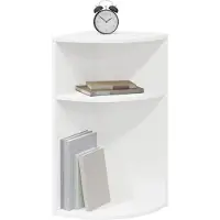 vidaXL Bijzettafel Wit 29,6 x 29,6 x 60 cm Bewerkt hout