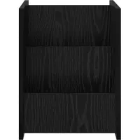 vidaXL Tijdschriftenrek Zwart Eiken 35 x 35 x 45 cm Bewerkt hout