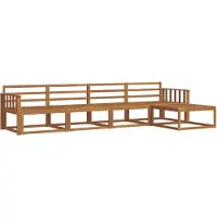 vidaXL Buiten bank set 5 st Naturel Massief Acacia Hout