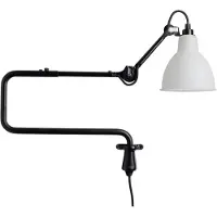 DCW éditions Lampe Gras N°303 Wandlamp Zwart / Melkglas - Wandlampen Staal Black - LG-303 BL-GL