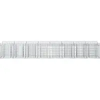 vidaXL Gabion verhoogd bed 2 st 400 x 50 x 60 cm Gegalvaniseerd staal