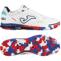 Joma Top Flex Rebound Zaalvoetbalschoenen (IN) Wit Blauw Rood Felblauw